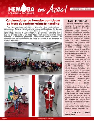 Hemoba em Ação Edição 31 Janeiro/Fevereiro 2023