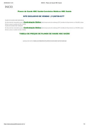 Inicio Planos De Saude Hbc Saude