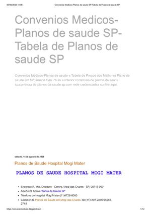 Convenios Medicos Planos De Saude Sp Tabela De Planos De Saude Sp