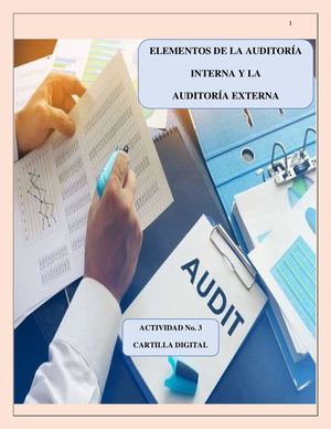 Actividad 3 Cartilla Elementos De Auditoría Interna Y Externa