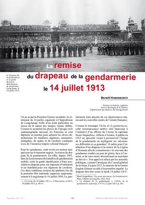 2 Rhpg7 La Remise Du Drapeau Le 14 Juillet 1913 Haberbusch