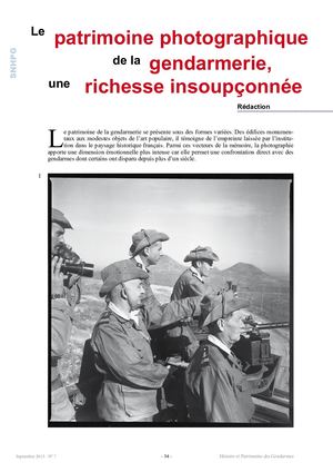 8 Rhpg7 Le Patrimoine Iconographique De La Gendarmerie Redaction