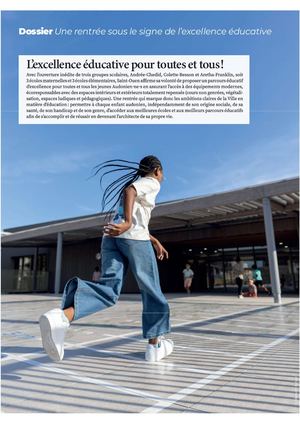 Dossier « Une rentrée sous le signe de l'excellence éducative »