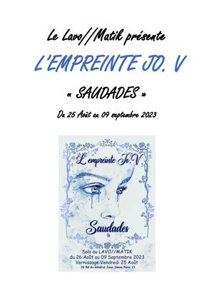 Catalogue L'empreinte Jo V Août 23