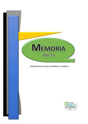 Memoria Departamento LCL 22-23