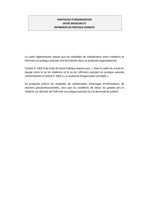 bis Protocole D'organisation Ipa Vierge