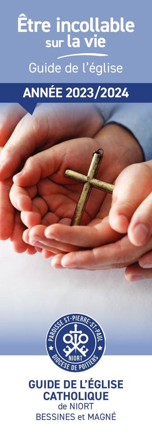 Guide de l'église Catholique NIORT -  BESSINES - MAGNÉ2023/24