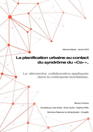 La planification urbaine au contact du syndrome du « Co- ». La démarche collaborative appliquée dans la métropole bordelaise