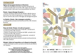 Journées Européennes du Patrimoine 2023 en Pays Rignacois