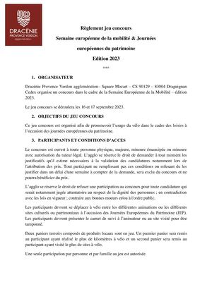 Réglement Jeu Concours V2