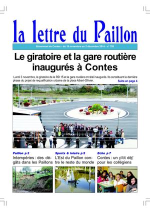 Lettre du Paillon N°705