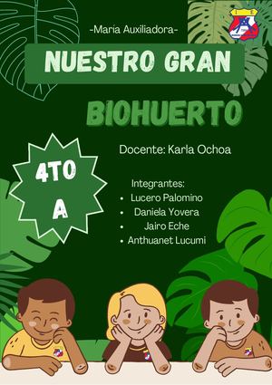 BIOHUERTO ESCOLAR MARIANITO