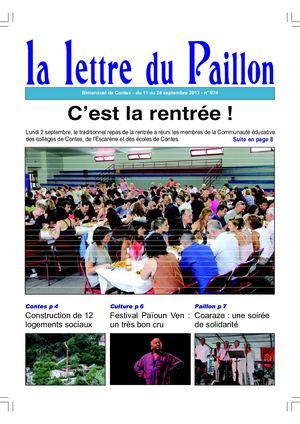 Lettre du Paillon N°674