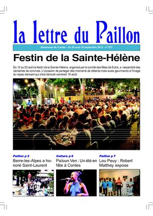 Lettre du Paillon N°673