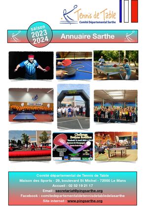 Annuaire 2023 2024