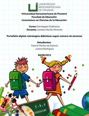 Estrategias didácticas según número de alumnos por Yazmin Muñoz Y Justina Rodríguez