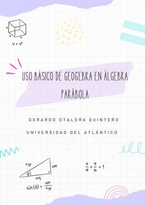 Uso Básico De Geogebra En áLgebra Parábola 2