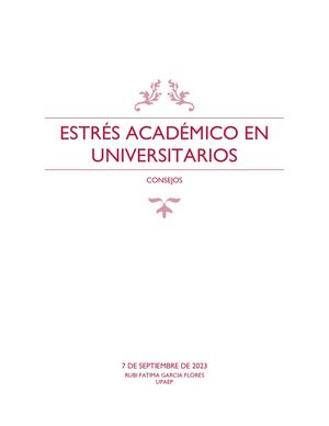Estres Académico En Universitarios
