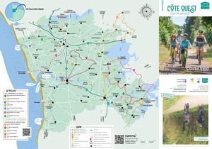 Carte vélo - Côte Ouest Centre Manche - 2023