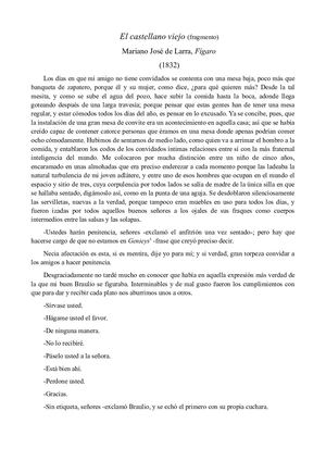 El Castellano Viejo (Larra)