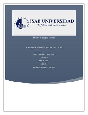 Portafolio Final Isae