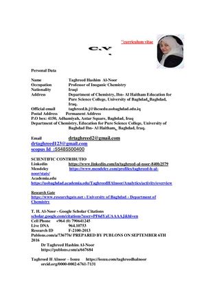 Cv E Taghreed Al Noor
