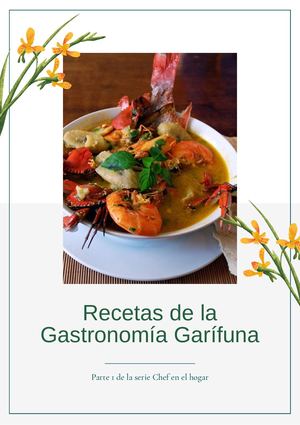 Recetario Garífuna Ángel Farnés