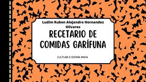 Recetario De Comidas Tipicas Garifunas