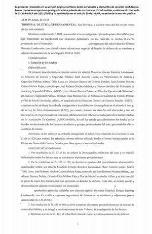 TEG - Sanción a Ramirez Landaverde