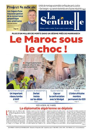La Sentinelle Du 10 Septembre 2023