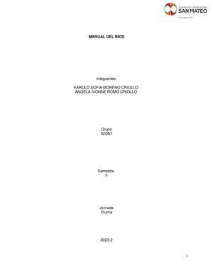 Manual De La Bios
