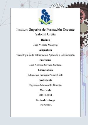 Las Tecnologías de la Información y las Comunicaciones (TIC)