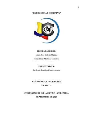 Trabajo Final Matemáticas 7°