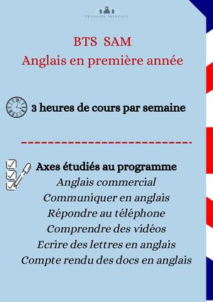 Anglais Bts Sam