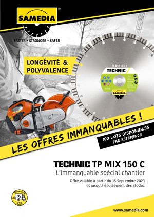 Offre Immanquables chantiers 2023