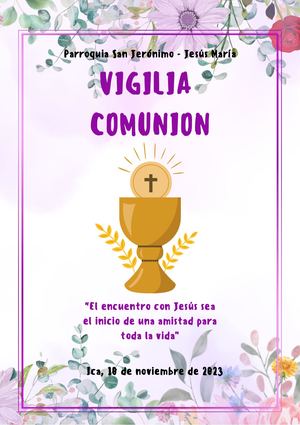 Folleto Vigilia Comunión Parroquia 2023