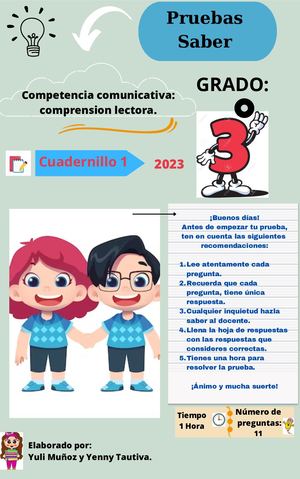 Prueba Saber Grado Tercero