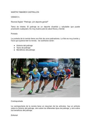 Revista Digital Patinaje ¡Un Deporte Genial