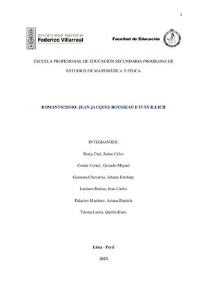 Modelo Pedagógico Romántico | Portafolio