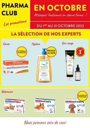 PHARMACLUB - LES PROMOTIONS - Octobre 2023
