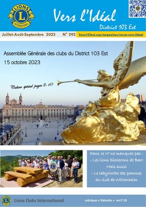 Vers L'ideal N° 292 Juillet Aout Septembre 2023