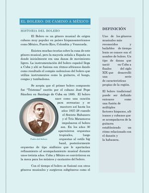 El bolero: de camino a México