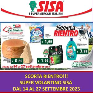 Volantino SISA Marsala dal 14 al 27 Settembre 2023