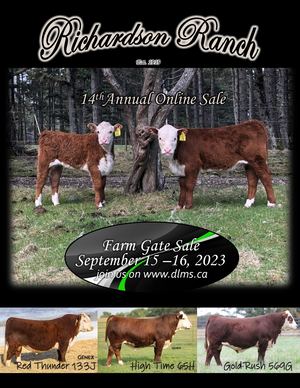 Richardson Ranch 14th Annual Online Sale Catalogue