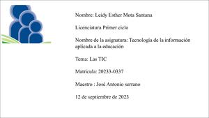 Presentación Las Tic