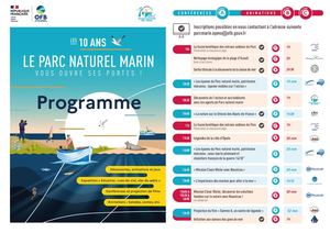 Programme - 10 ans du parc marin 2023