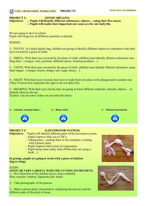 SCIENCE 5.2.3. Projects