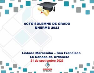 Acto Solemne De Grado 21 De Septiembre 2023