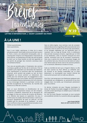 Brèves Laurentinoises n°19 - Septembre 2023