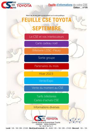 Feuille CSE septembre